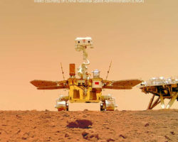 Imagens de Marte indicam que rover da China está em dificuldades