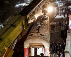 Dois mortos e 16 feridos em acidente ferroviário no Egito