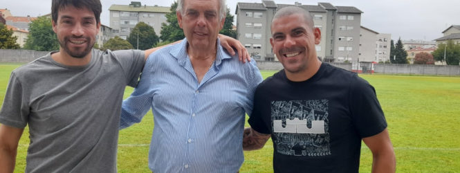 Nico Gaitán e Maxi Pereira visitaram clube das distritais do Porto